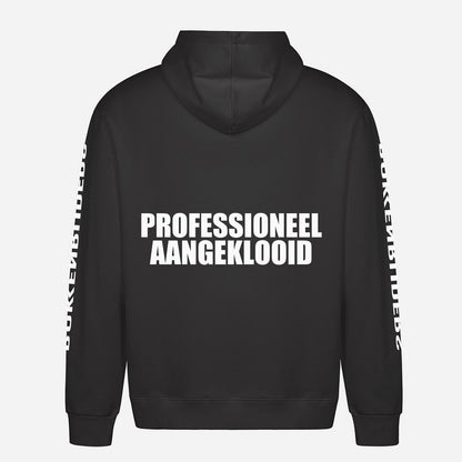 Professioneel Aangeklooid Hoodie – achterkant met grote rugprint