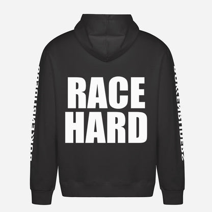 Race Hard Hoodie – achterkant met grote rugprint
