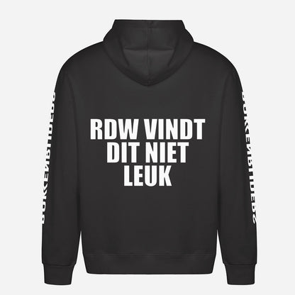 RDW Vindt Dit Niet Leuk Hoodie – achterkant met grote rugprint