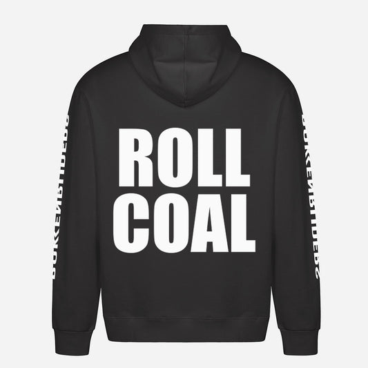 Roll Coal Hoodie – achterkant met grote rugprint