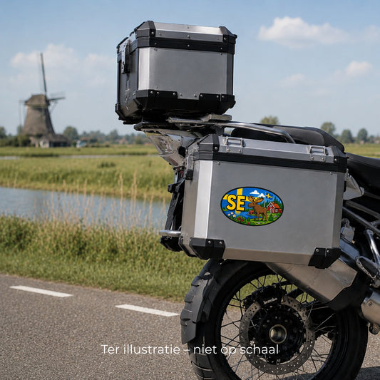 SE Landcode Sticker Zweden – Eland – detail van het ontwerp