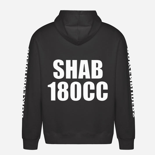 Shab 180cc Hoodie – achterkant met grote rugprint