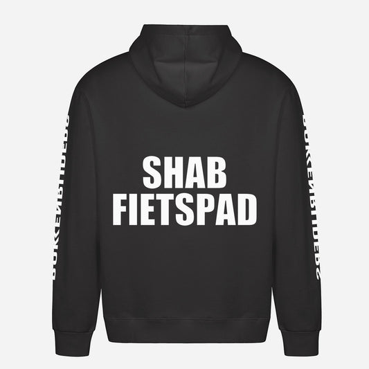 Shab Fietspad Hoodie – achterkant met grote rugprint