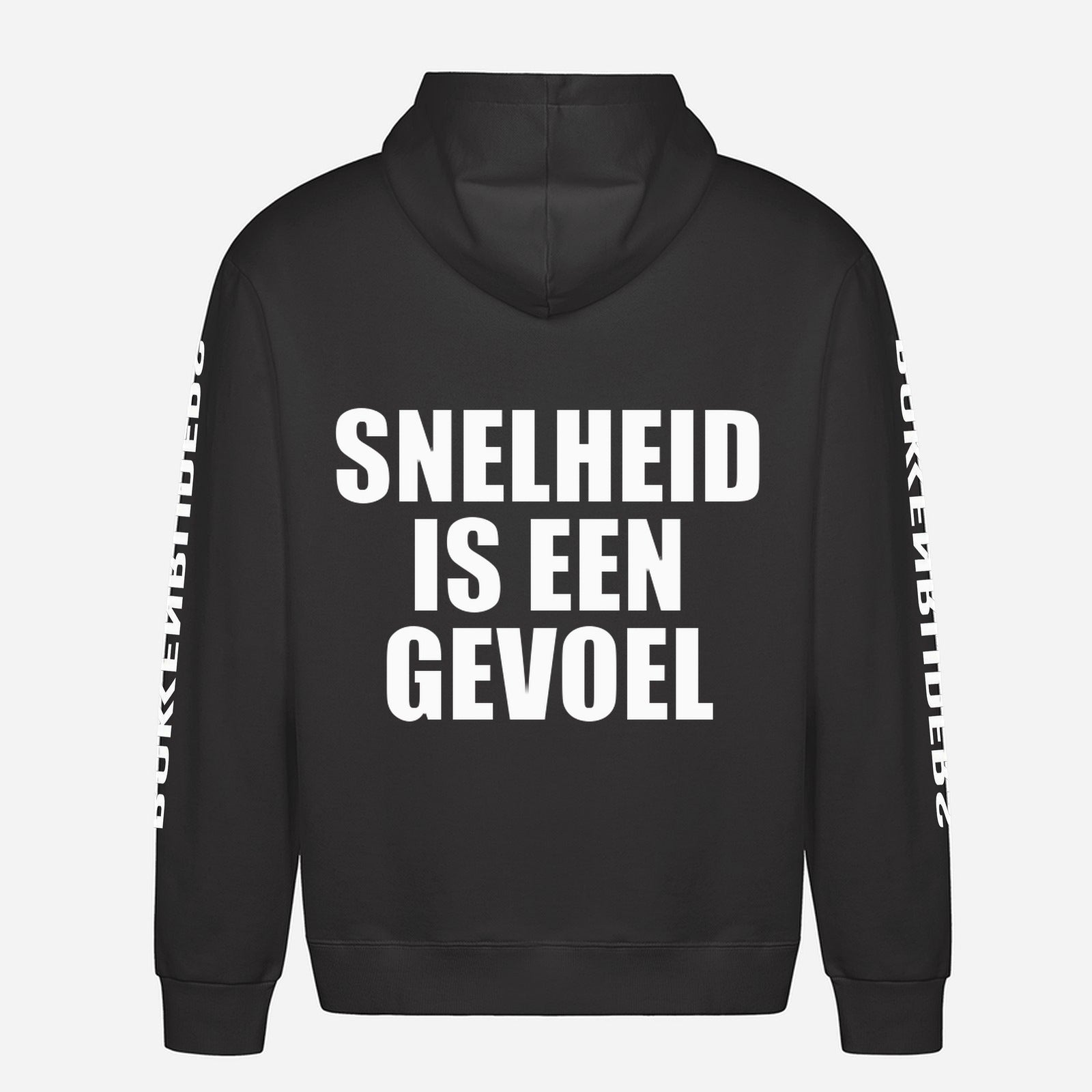 Snelheid Is Een Gevoel Hoodie – achterkant met grote rugprint