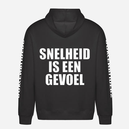 Snelheid Is Een Gevoel Hoodie – achterkant met grote rugprint