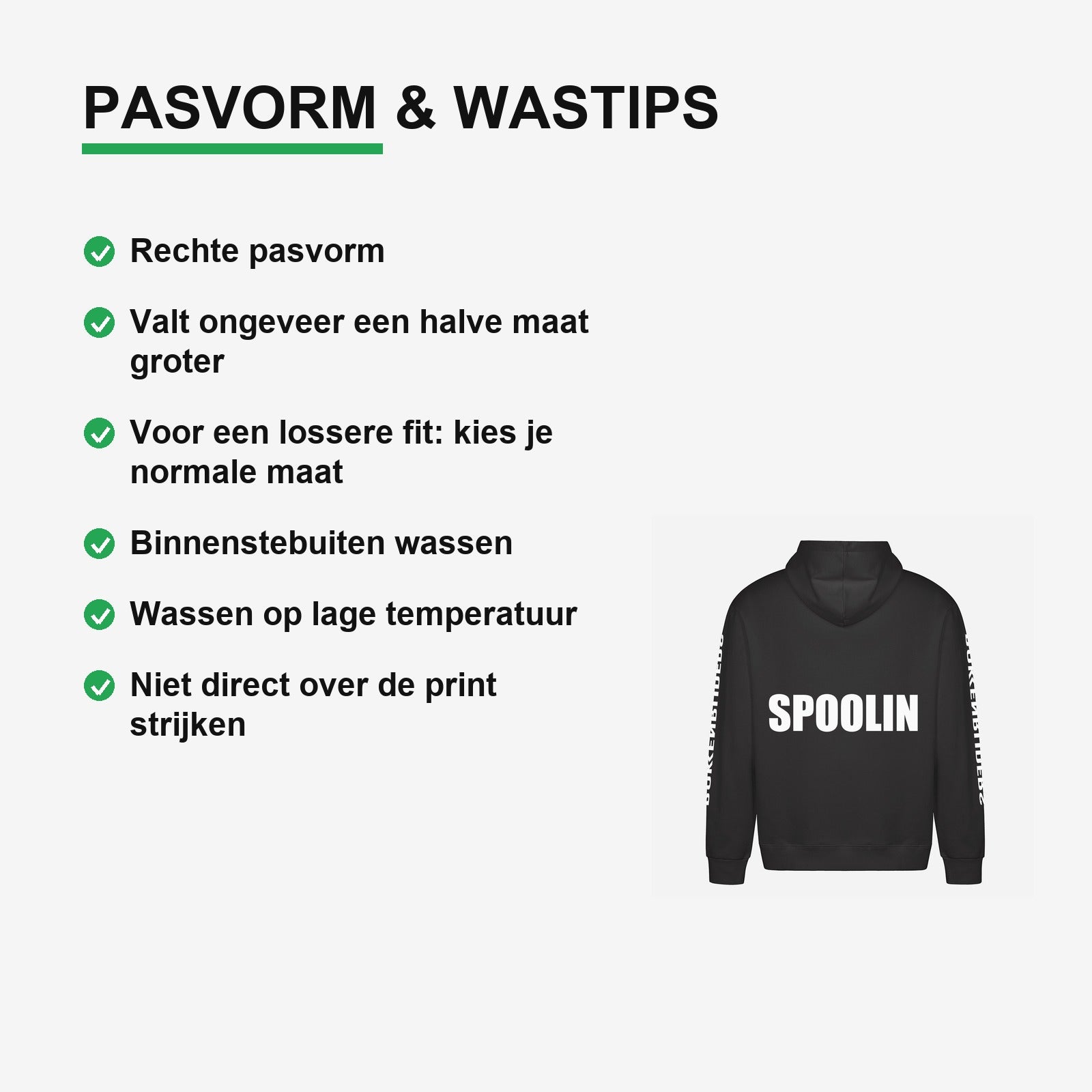 Spoolin Hoodie – materiaal van dichtbij