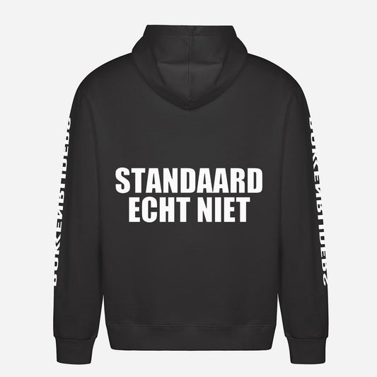 Standaard Echt Niet Hoodie – achterkant met grote rugprint