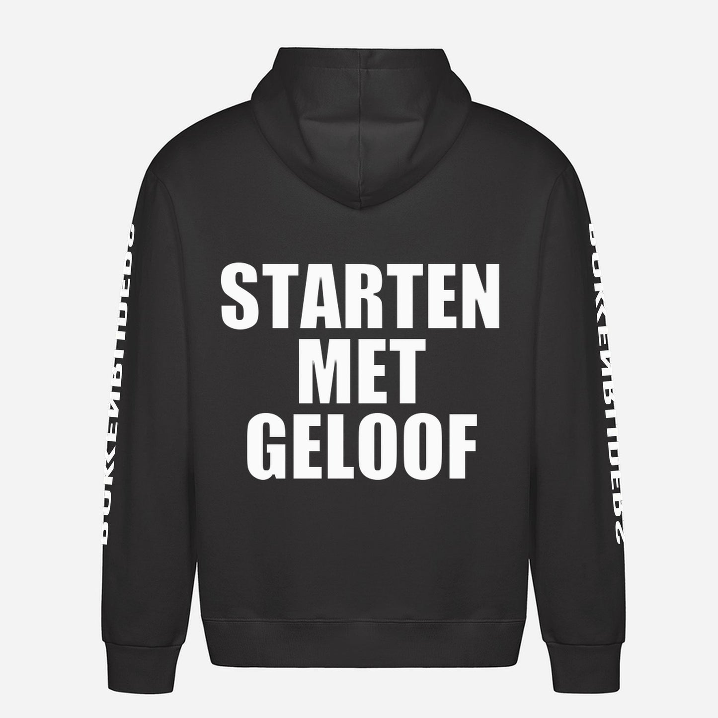 Starten Met Geloof Hoodie – achterkant met grote rugprint
