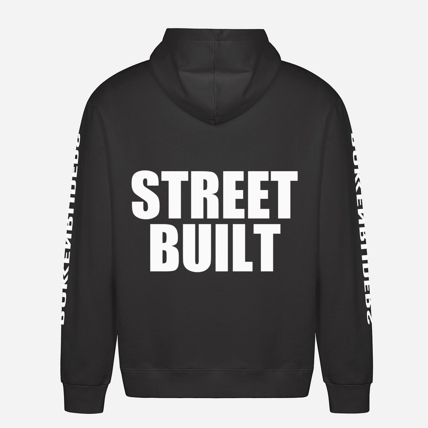 Street Built Hoodie – achterkant met grote rugprint