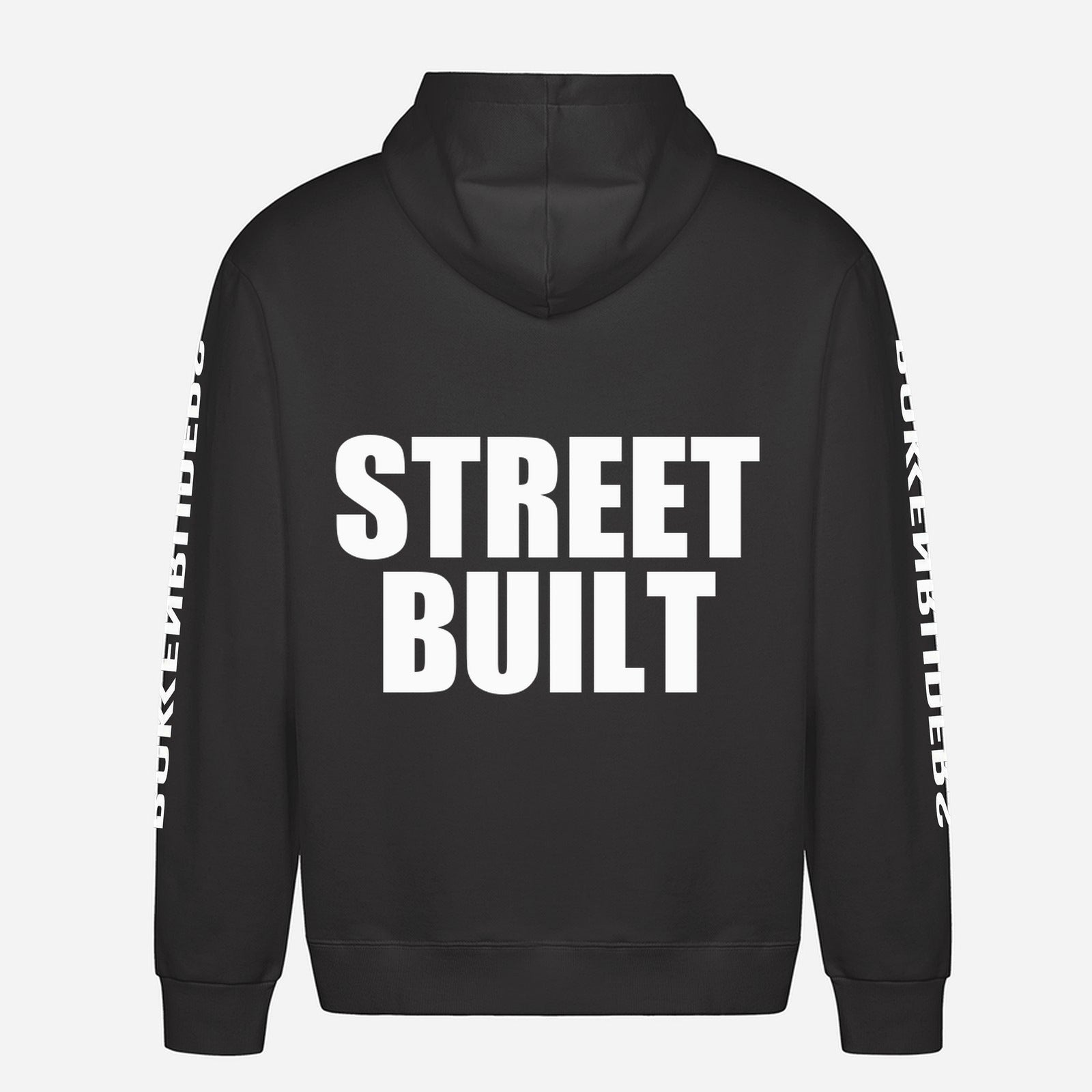 Street Built Hoodie – achterkant met grote rugprint