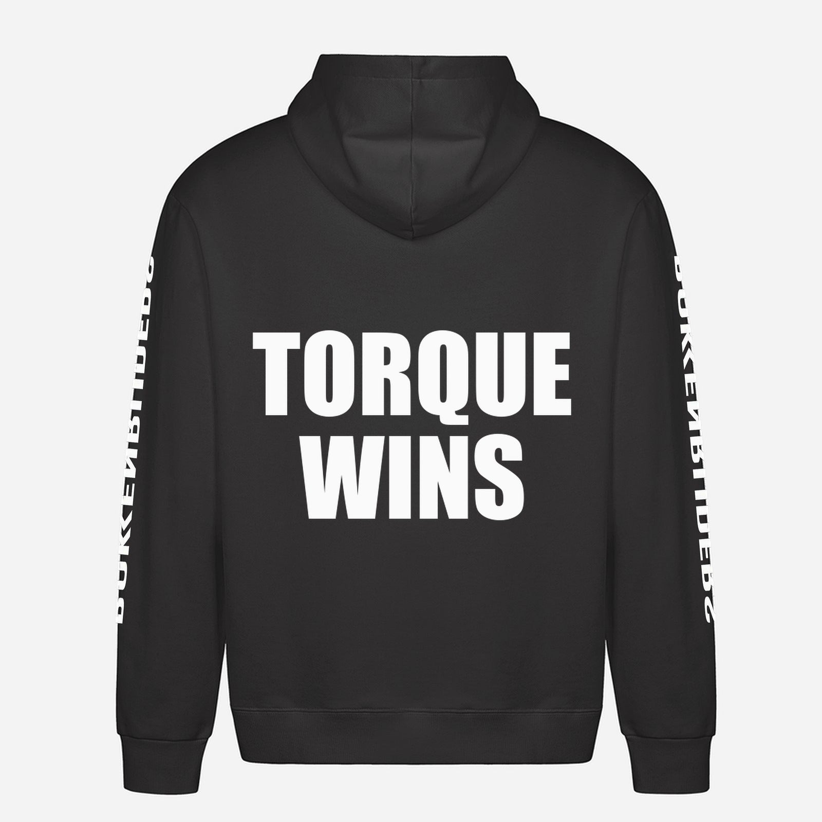 Torque Wins Hoodie – achterkant met grote rugprint