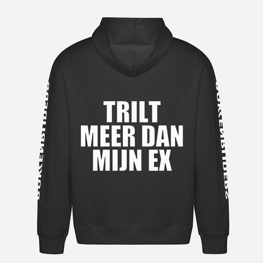 Trilt Meer Dan Mijn Ex Hoodie – achterkant met grote rugprint
