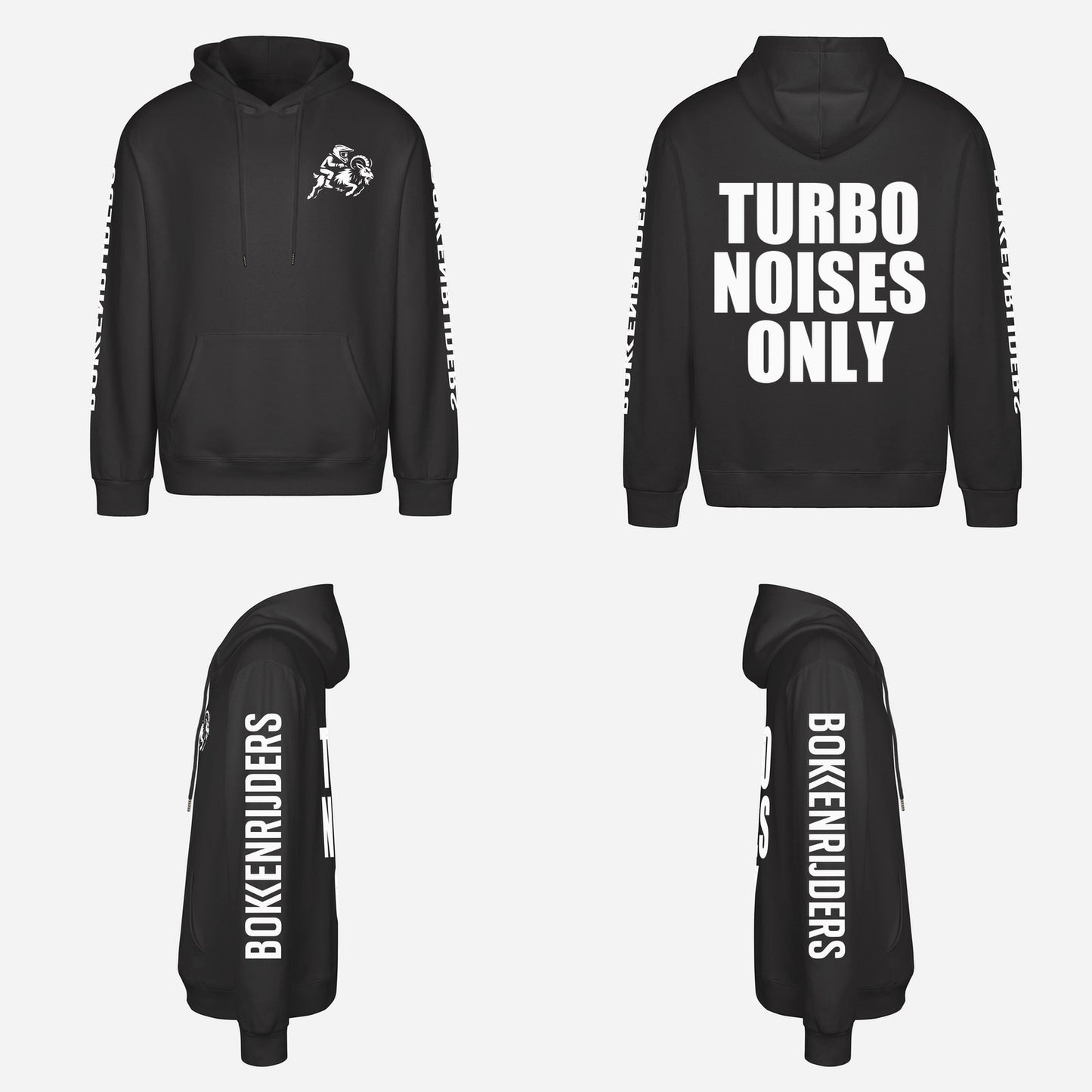Turbo Noises Only Hoodie – overzicht van de hoodie