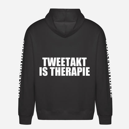 Tweetakt Is Therapie Hoodie – achterkant met grote rugprint