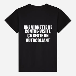 Une vignette de contre visite, ça reste un autocollant T-shirt