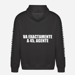 Va exactamente a 45, agente Hoodie