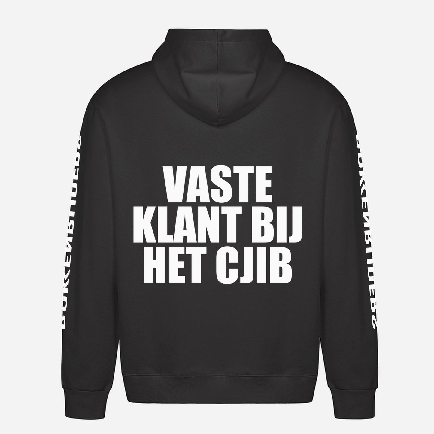 Vaste Klant Bij Het CJIB Hoodie – achterkant met grote rugprint