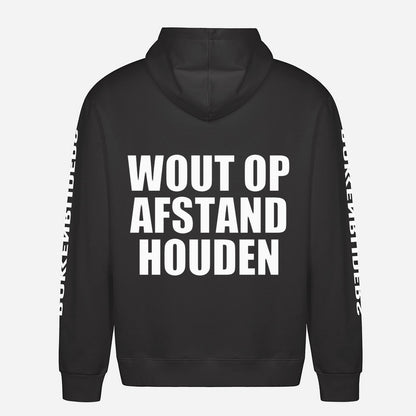 Wout Op Afstand Houden Hoodie – achterkant met grote rugprint