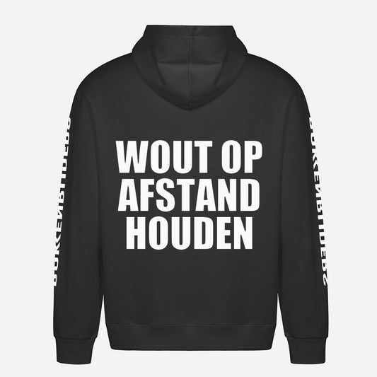 Wout Op Afstand Houden Hoodie – achterkant met grote rugprint