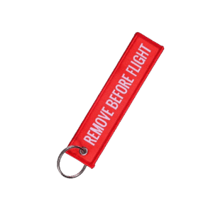 REMOVE BEFORE FLIGHT sleutelhanger