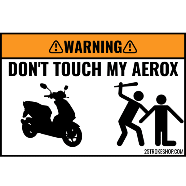 Custom DON'T TOUCH MY SCOOTER Sticker 5 Stuks - Afbeelding 2