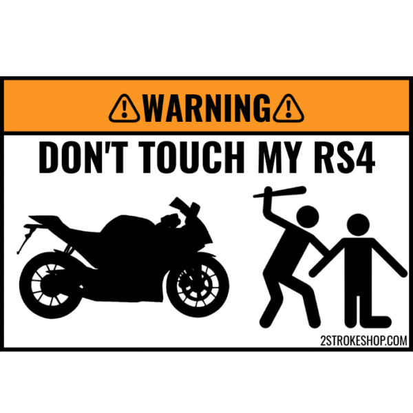 Custom DON'T TOUCH MY SPORTBIKE Sticker 5 Stuks - Afbeelding 2