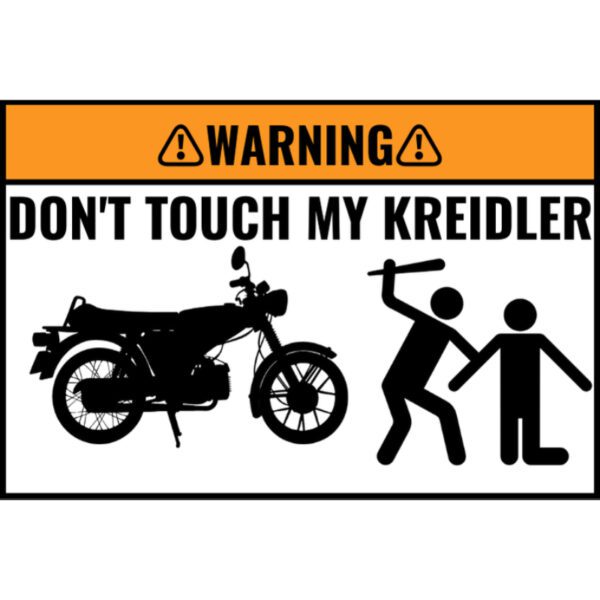 Custom DON'T TOUCH MY BIKE Sticker 5 Stuks - Afbeelding 6
