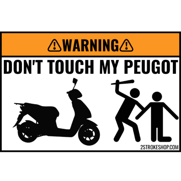 Custom DON'T TOUCH MY SCOOTER Sticker 5 Stuks - Afbeelding 4