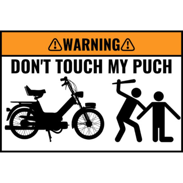Custom DON'T TOUCH MY BIKE Sticker 5 Stuks - Afbeelding 7