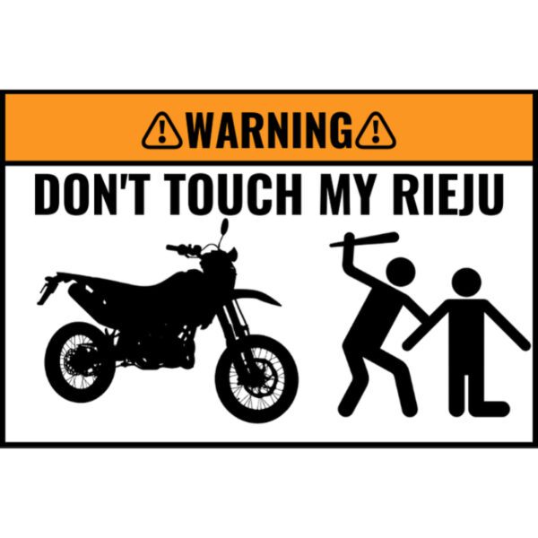 Custom DON'T TOUCH MY BIKE Sticker 5 Stuks - Afbeelding 8