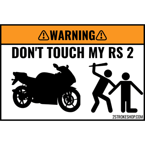 Custom DON'T TOUCH MY SPORTBIKE Sticker 5 Stuks - Afbeelding 4
