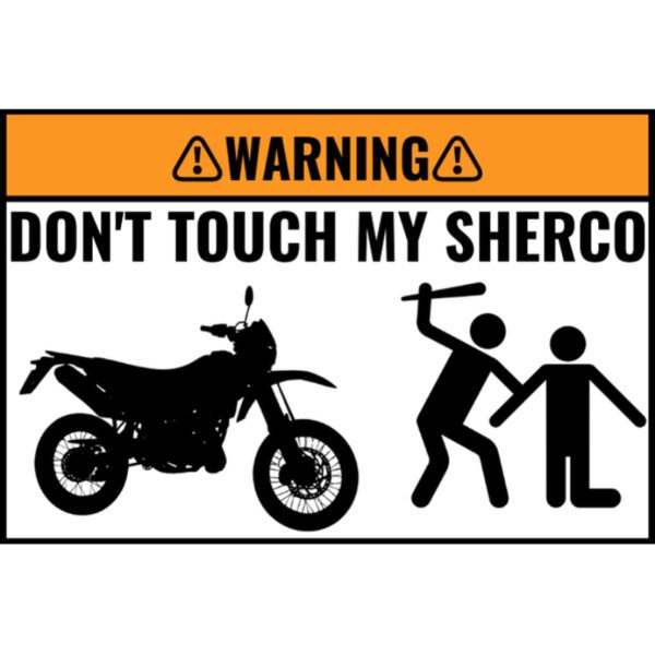Custom DON'T TOUCH MY BIKE Sticker 5 Stuks - Afbeelding 9