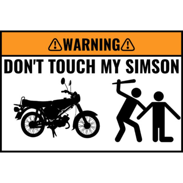 Custom DON'T TOUCH MY BIKE Sticker 5 Stuks - Afbeelding 10