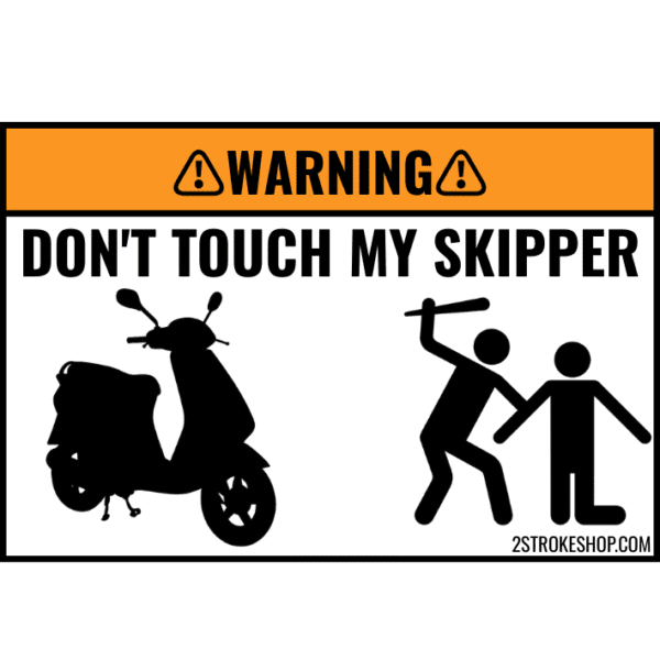 Custom DON'T TOUCH MY SCOOTER Sticker 5 Stuks - Afbeelding 7
