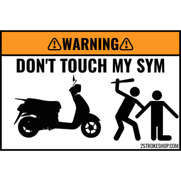 Custom DON'T TOUCH MY SCOOTER Sticker 5 Stuks - Afbeelding 8