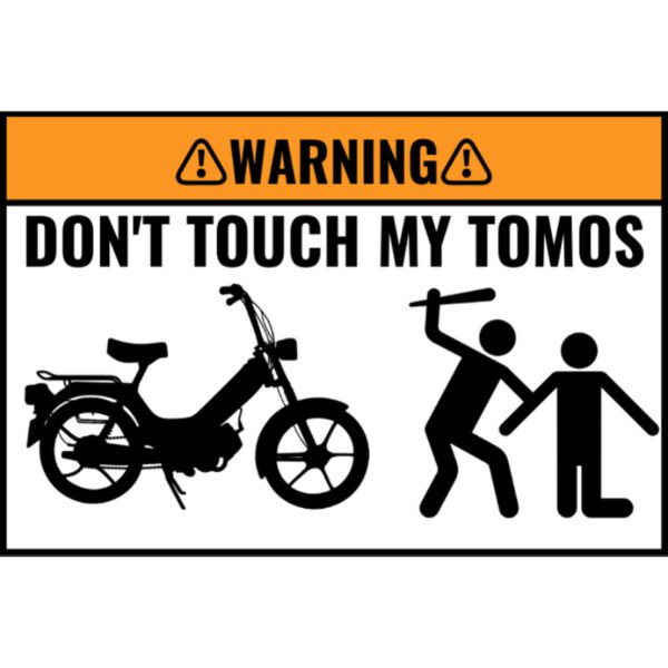 Custom DON'T TOUCH MY BIKE Sticker 5 Stuks - Afbeelding 11