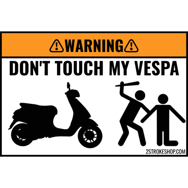 Custom DON'T TOUCH MY SCOOTER Sticker 5 Stuks - Afbeelding 10