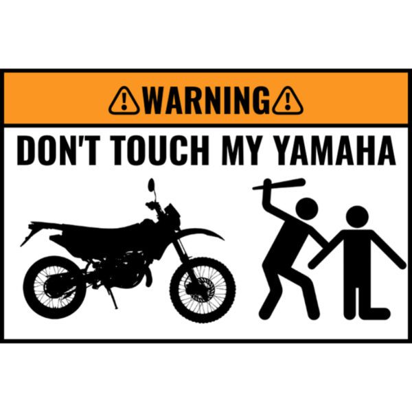 Custom DON'T TOUCH MY BIKE Sticker 5 Stuks - Afbeelding 12