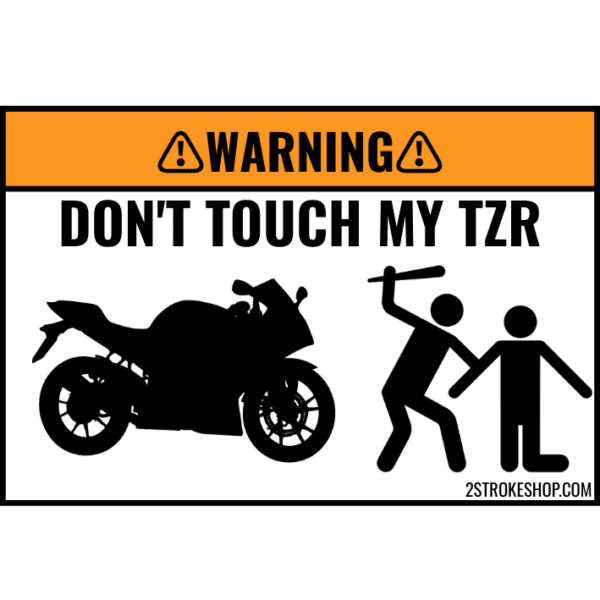 Custom DON'T TOUCH MY SPORTBIKE Sticker 5 Stuks - Afbeelding 6