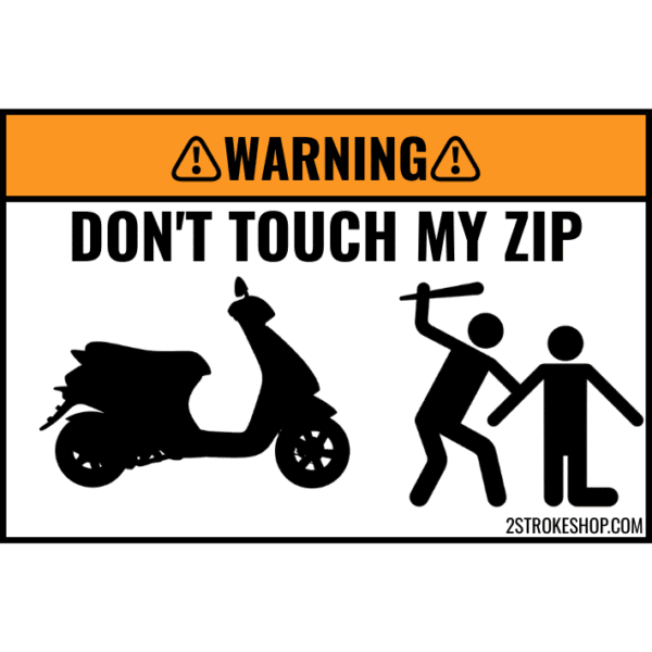 Custom DON'T TOUCH MY SCOOTER Sticker 5 Stuks - Afbeelding 11