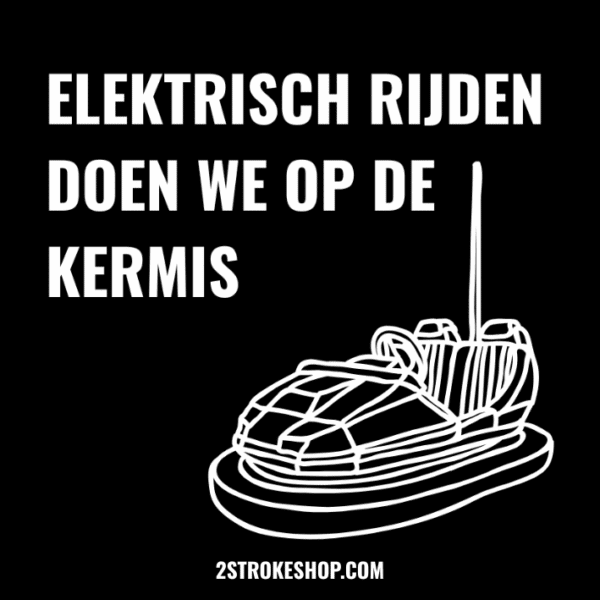 5x Elektrisch Rijden Doen We Op De Kermis Sticker